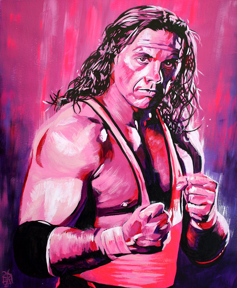 BRET HART: PINK AND BLACK